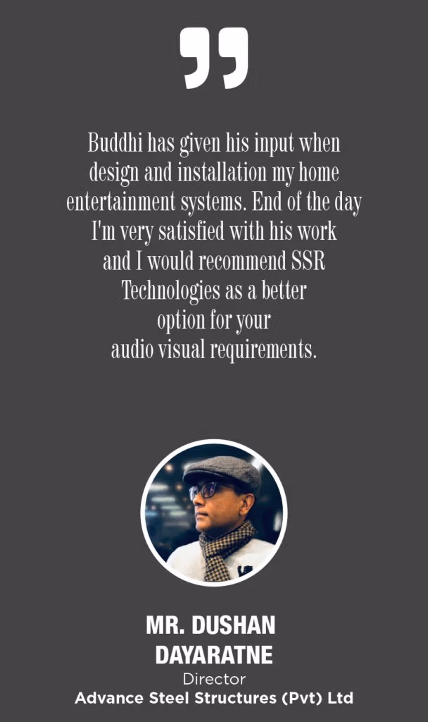 MR. DUSHAN DAYARATNE Director Advance Steel Structures (Pvt) Ltd